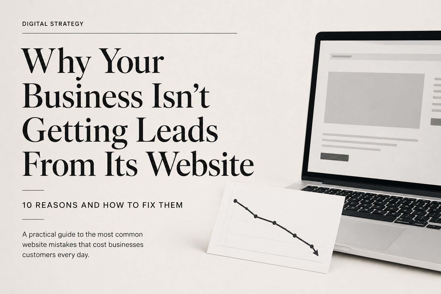 Why Your Business Isn’t Getting Leads From Its Website (And How to Fix It)
